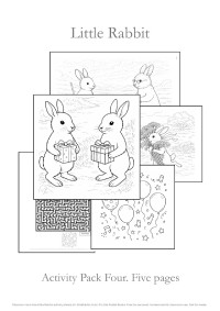 Little Rabbit 
          Line Drawing Activity Pack Four