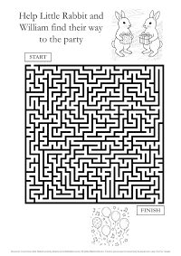 Little Rabbit and William maze