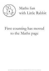 First Counting has moved to the Maths page