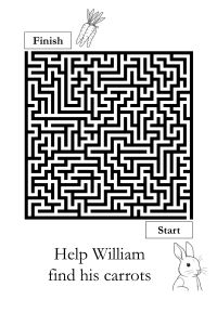 Help William find his Carrots – Maze